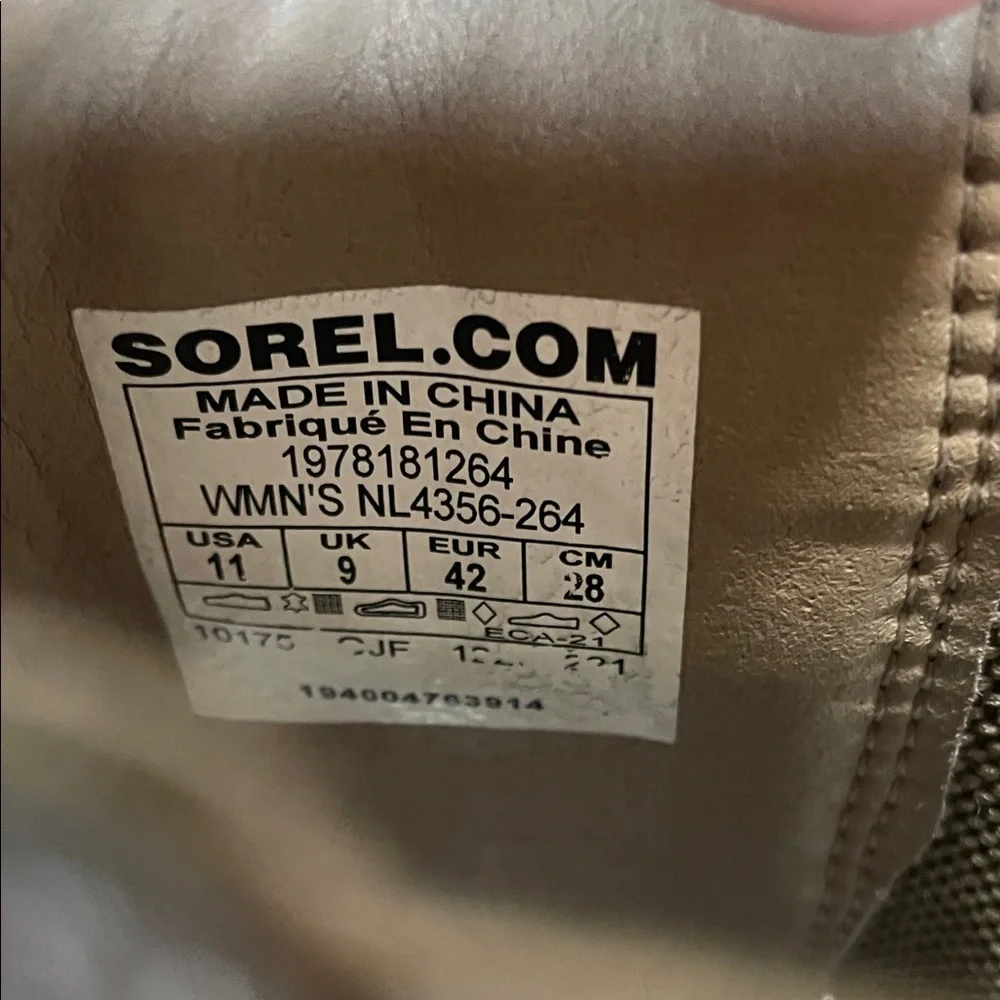 Sorel Joan of Arctic Wedge III Tan Wedge Ankle Boots